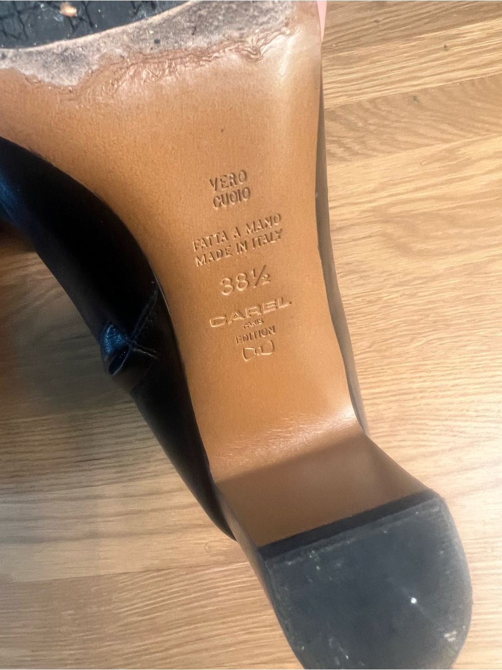 Carel Terence black ankle boots size 38.5 - Picture 7 of 7